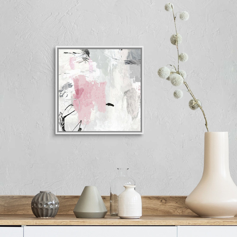 Gris gris II - reproduction d'art sur toile, Toile avec cadre flottant, H 18 po x l 18 po, Blanc