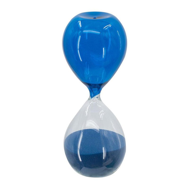 Campanella Hourglass, 14.2" H x 5.3" W x 5.3" D, Blue