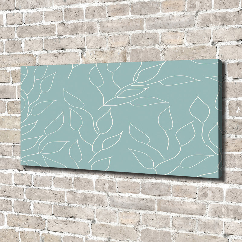 Leaves Pattern - Wrapped Canvas Print