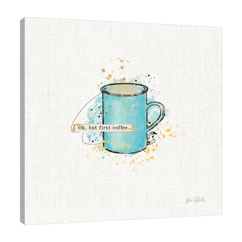 «Thoughtful Perk II», toile tendue par Katie pertiet, H 48 po x l 48 po x P 1,5 po