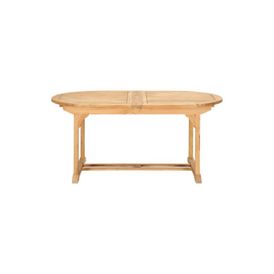 Towbin January Oval Teak Outdoor Extendable Dining Table