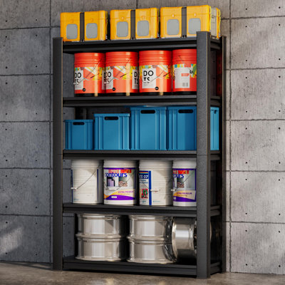 Kyhl 5Tier Metal Garage Storage Rack Metal Shelf with Boltless Shelving and Height Adjustable