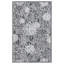 Tapis floral noir / ivoire en coton et coton touffeté à la main Chrishaunda-1071194480