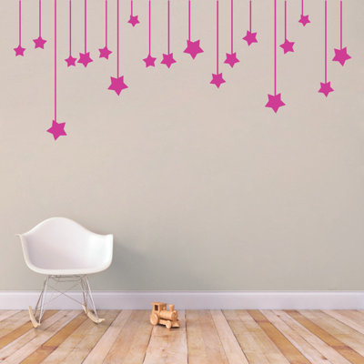 Décalcomanie murale Étoiles suspendues