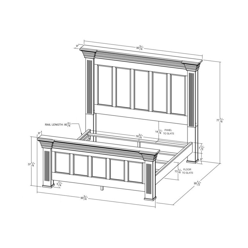 Desire 3-Piece Bedroom Set (Bed With 2 Nightstands), King