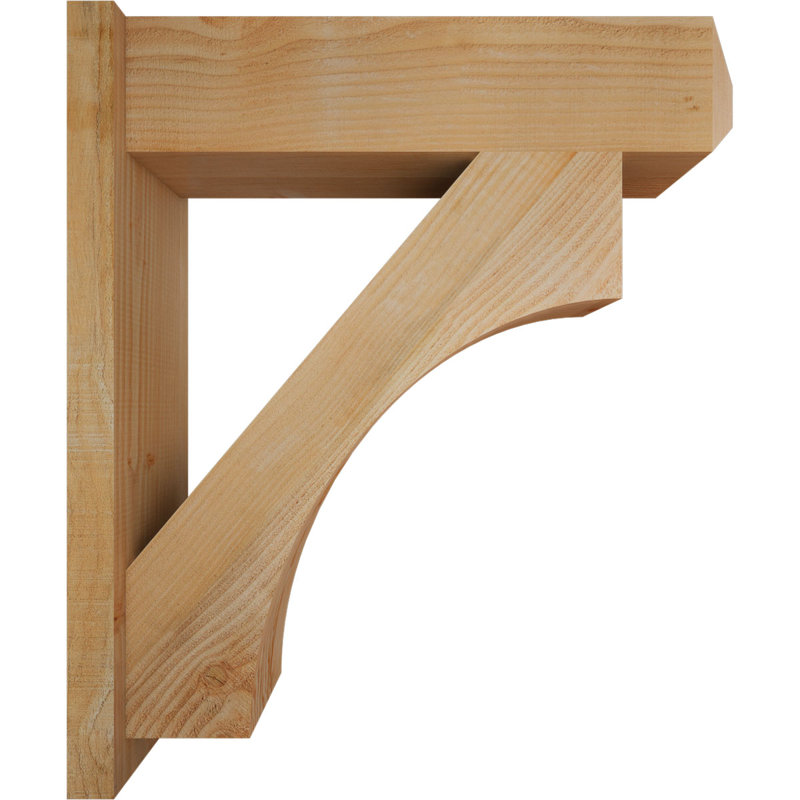 Persienne en bois rustique Westlake Craftsman, P 30 po x H 34 po, Sapin Douglas de 8 po (sciage brut)