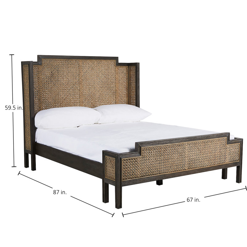 Camille Low Profile Platform Bed, Queen