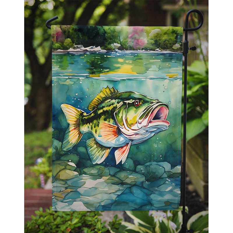 Drapeau de jardin double en polyester H 15,5 po x l 11,25 po
