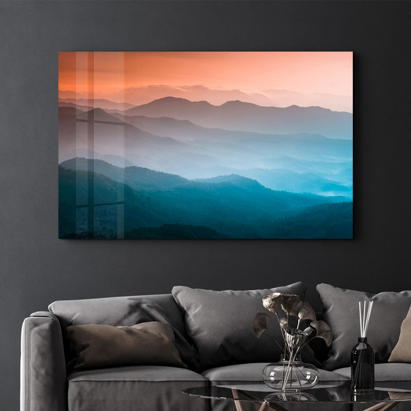Peinture murale élégante en verre trempé 18,1 po x 28,3 po | 100% verre trempé, épaisseur: 0,16 pouce | Imprimé UV pour des couleurs éclatantes et une durabilité | Parfait pour la décoration intérieure et l'esthétique moderne
