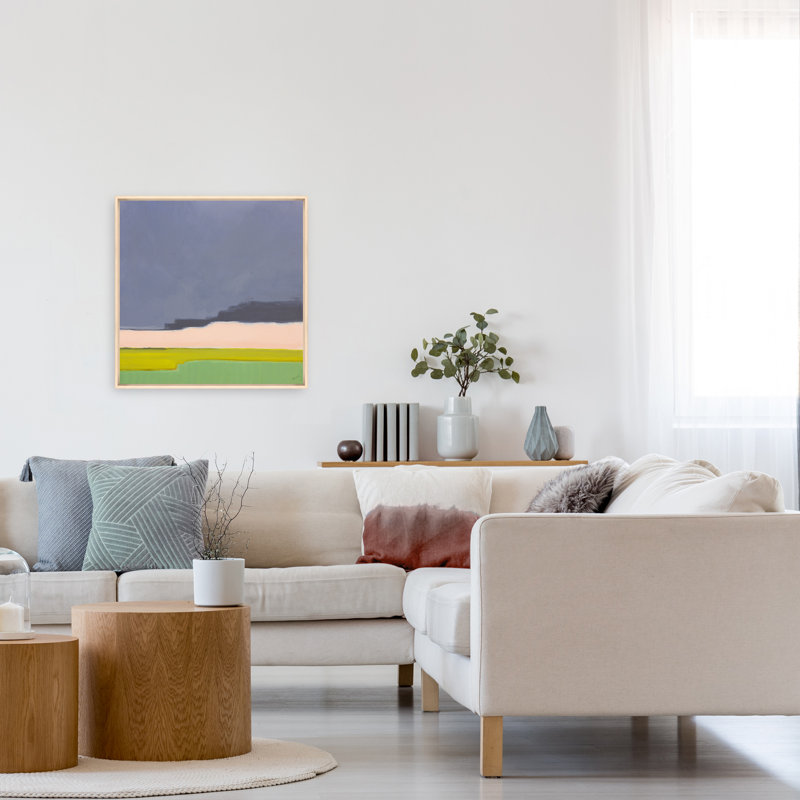 Spring Evening, No, Beige Floater Frame Canvas