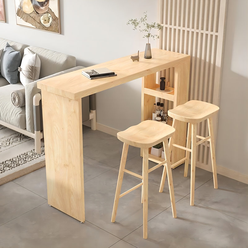Ionela 78.74'' Solid Wood Home Bar