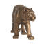 Statue tigre 11,5 x 3,5 x 5,5 po avec finition cuivrée brillante