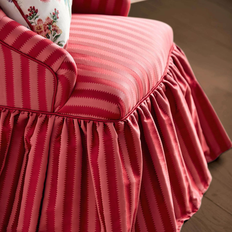 Giles Deacon Regency Aperigon Fabric, Carmine/Raspberry