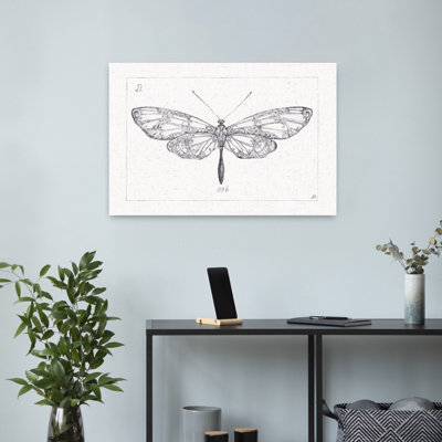 Contemporary Art Contemporary Dragonfly Art by Daphne Brissonnet - Wrapped Canvas Print