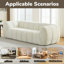 Canapé chenille en mousse pure, conception de nuage matelassé moderne, assise profonde, confortable pour les salons, les chambres et les appartements-1474640064