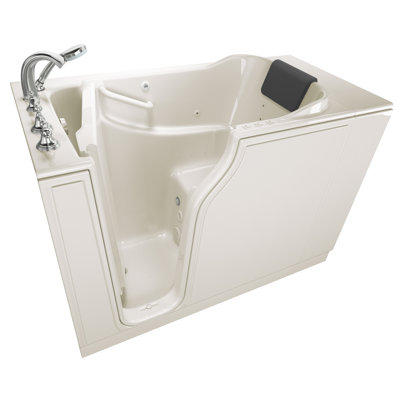 51.5'' x 29.75'' Fiberglass Bathtub with Faucet