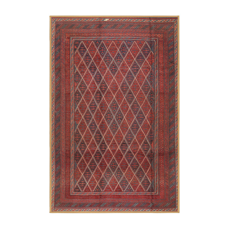 Tapis rouge à motif sud-ouest, Rectangle 7 pi x 9 pi