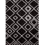 Tapis noir à motifs géométriques-1992608105