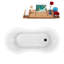 62.2'' x 30.7'' Soaking Acrylic Bathtub-1046666584-1046666577