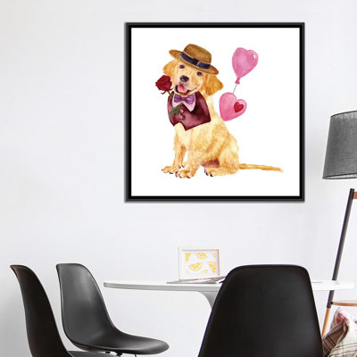 «Valentine Puppy V», reproduction sur toile