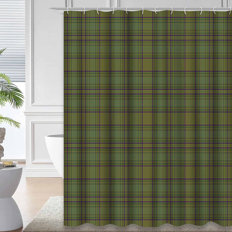 Rideau de douche Tartan, L 72 po x l 84 po