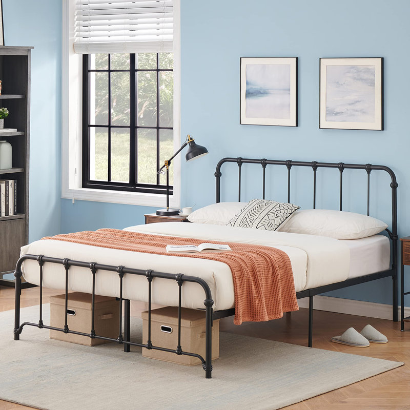 Arol Metal Slat Bed, Queen