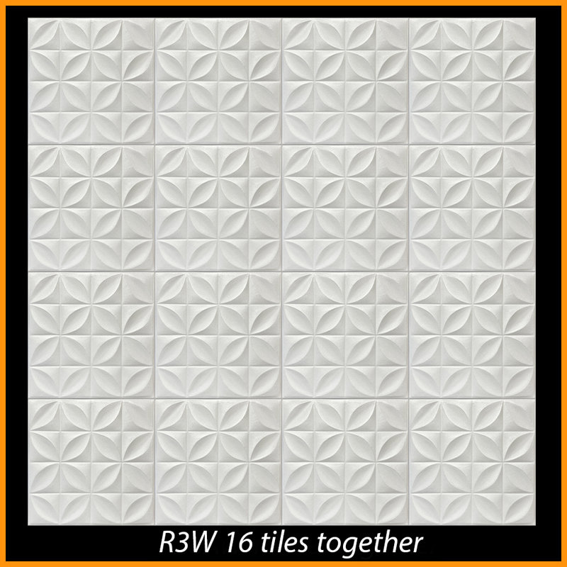Carreaux de plafond en polystyrène 20X20 avec panneaux décoratifs à coller pour une installation facile à faire soi-même, ainsi que pour la rénovation de la maison et du sous-sol. R3 Kloster, lot / 8
