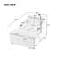 Canapé simple de 41,7 po de style moderne avec espace de rangement, repose-pieds mobile, deux ports USB, deux porte-gobelets et un support pour téléphone-1040913875