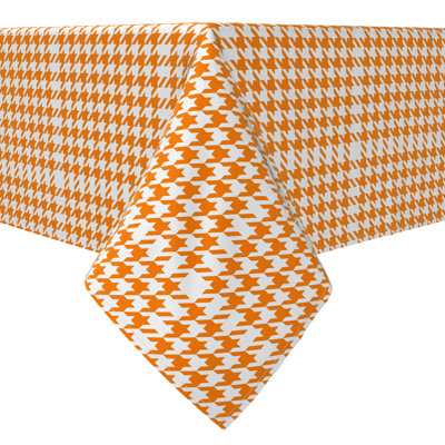Rectangular Houndstooth Cotton Twill Tablecloth
