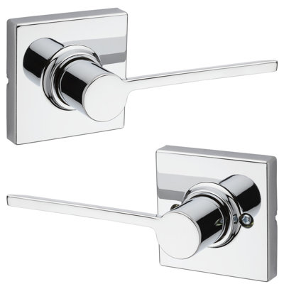 Kwikset Ladera Passage Door Lever with Square Rosette