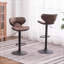 Ensemble de 2 tabourets pivotants réglables Masaccio avec base chromée Airlift-225663083