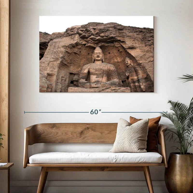 Bouddha géant Javetta Shanxi, H 32 po x l 48 po