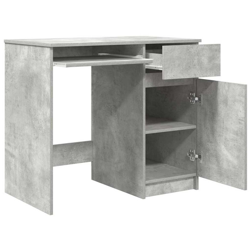 Desk Sonoma 86X49x76 Cm Engineered Wood, Concrete Grey