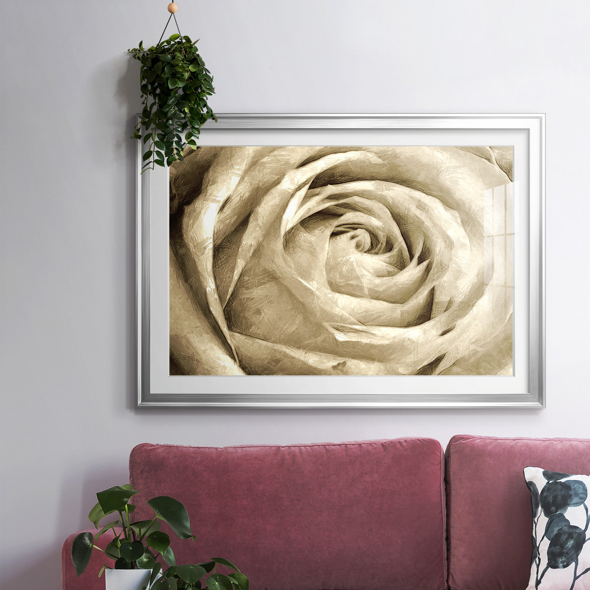 Winston Porter Neutral Wall Flower IV Framed On Paper Print | Wayfair