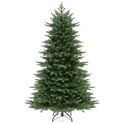 Artificial Christmas Tree With 2116 Lush Pvc & Pe Tips 300 Led Lights