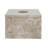Rectangular Cream Marble Tissue Box Cover