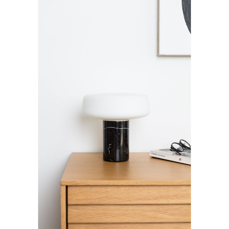 Solid LED Table Lamp, Nero Marquina