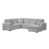 Gray Polyester Blend;Velvet