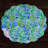 Vida Pineapples & Palms Reversible Round Placemats (Blue & Green)