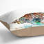 Docked Boats In Ballstad Norway In Abstract Square Throw Cushion-56357730-56357731