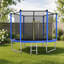 Trampoline 8 pi avec filet de sécurité, panier de basketball et échelle pour enfants