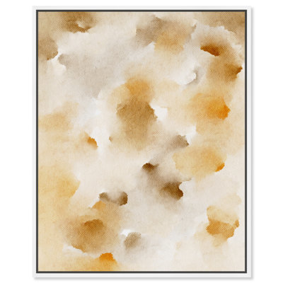 Art Remedy Pearls And Amber Framed Watercolor Boho Abstracts 57203