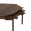Table de jeu hexagonale en bois massif pour 4 à 6 personnes avec plateau amovible, tapis de jeu, 6 porte-gobelets et plateau pour passe-temps