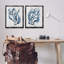 Ensemble de cadres flottants 2 pièces Fluid Blue Herbs, design par Carol Robinson-625440118-625440119