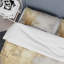 Ensemble de housse de couette Minimal Gold and Beige Abstract River III - Northern Lights-107148232