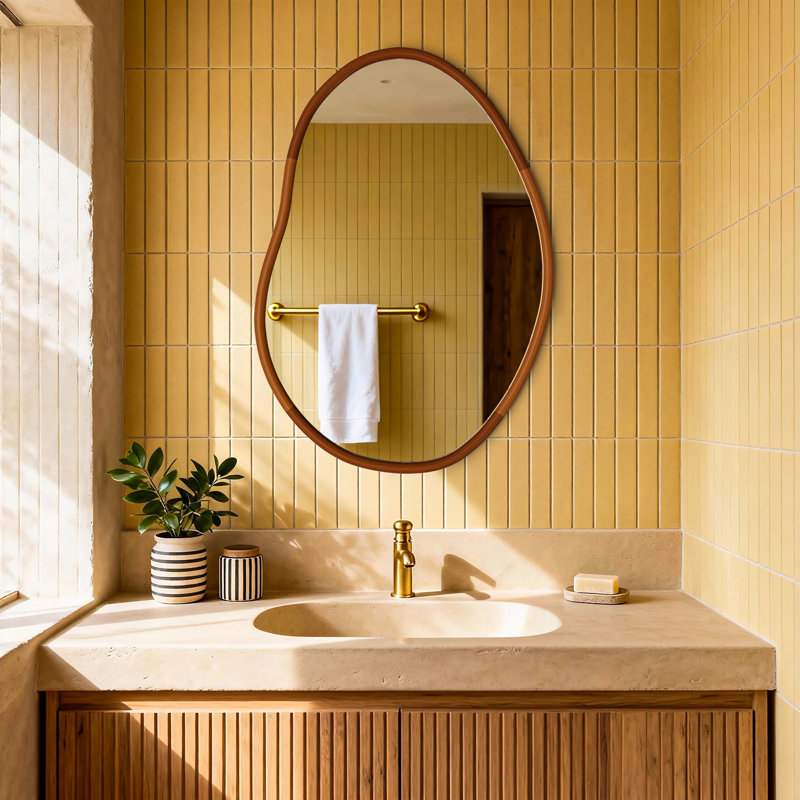 Miroir asymétrique irrégulier Finleyville, 32,5 po x 22 po