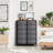 Sorbus 10 Drawers Dresser with Steel Frame and Fabric Bins-2138206949