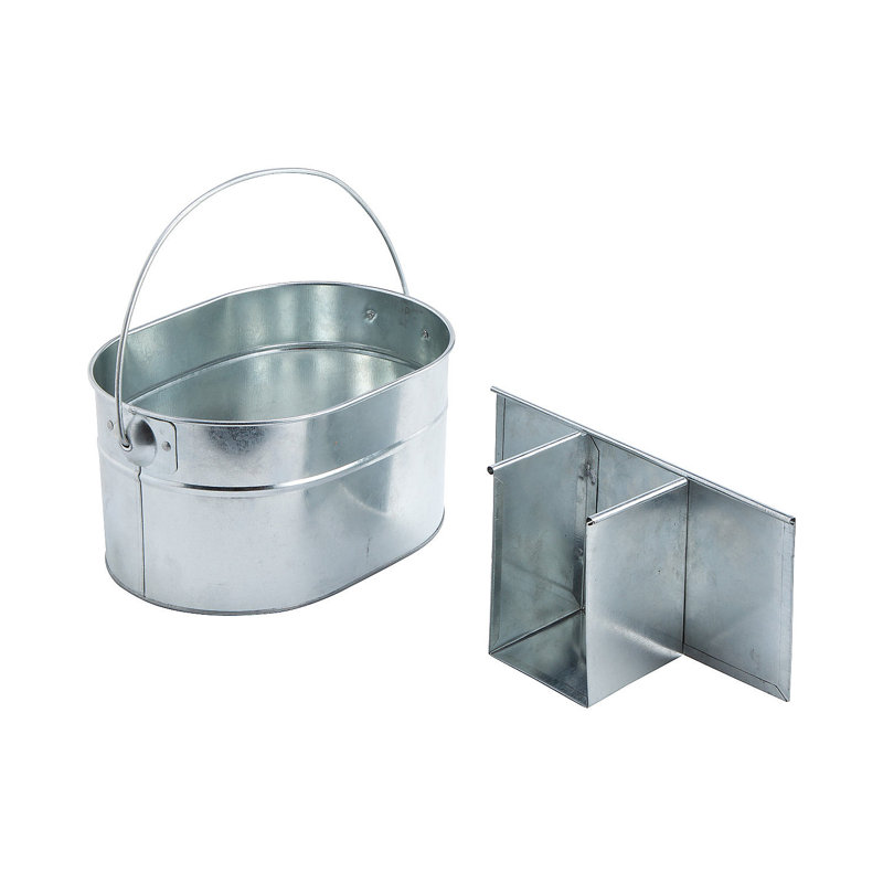 Stainless Steel Oval Flatware Caddy