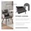 Chaise avec accoudoirs à dossier rembourré Jonn-730248344