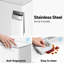 Poubelle en acier inoxydable (blanc) Mvm Kitchen-121141834